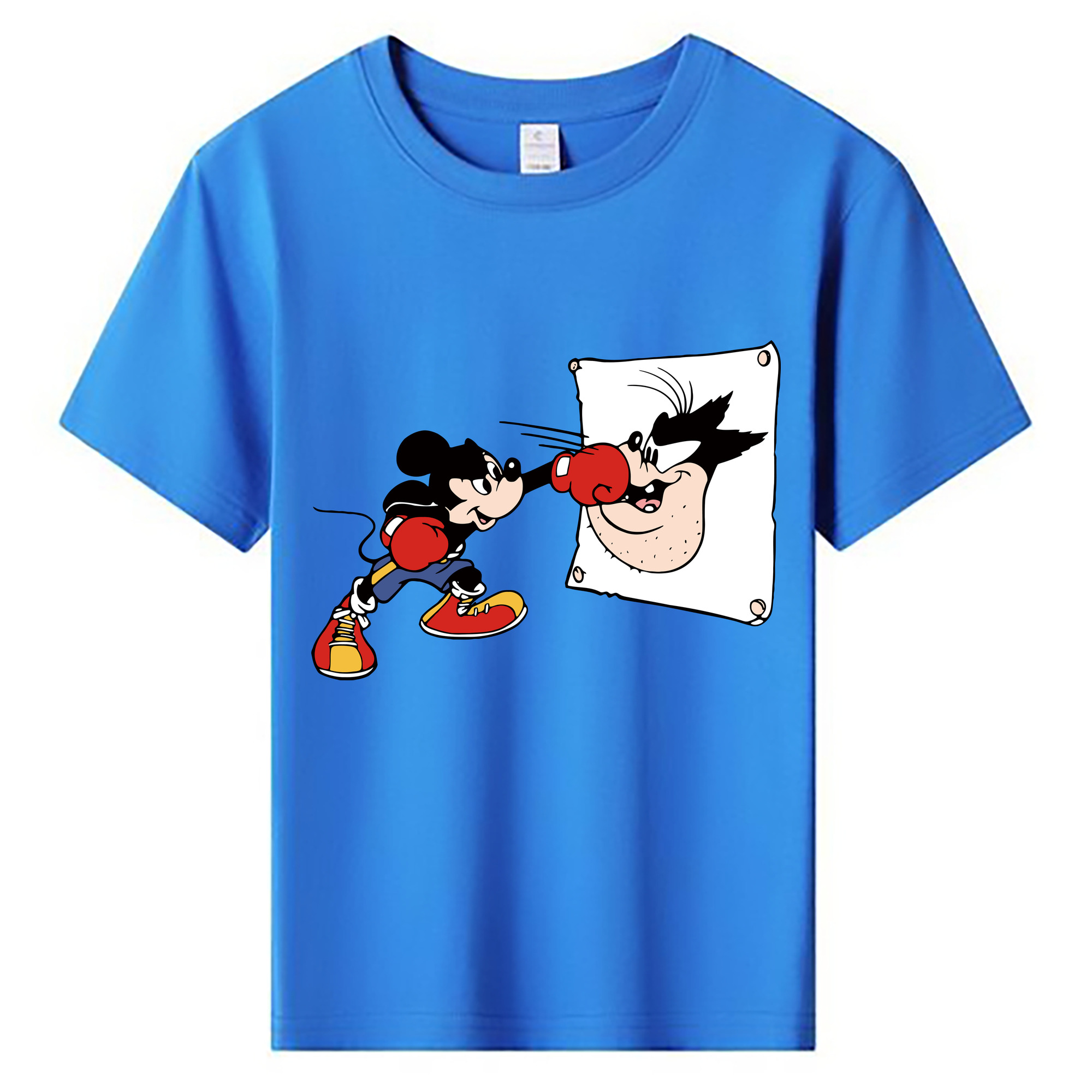 ミッキーマウス Mickey Mouse 綿100％キッズTシャツ（フロントプリント）